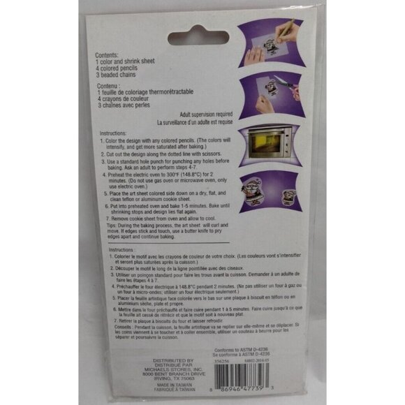 Creatology Color and Shrink Christmas Santa Snowman Candy Cane - Picture 2 of 2